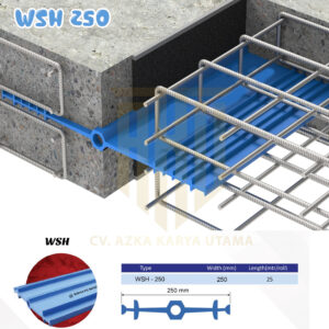 Waterstop PVC Maspion WSH 250 Lebar 25 cm Panjang 25 Meter